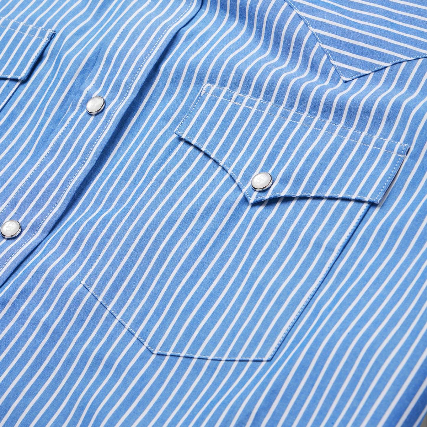 Blue Western Stripe Shirt-MesaThread