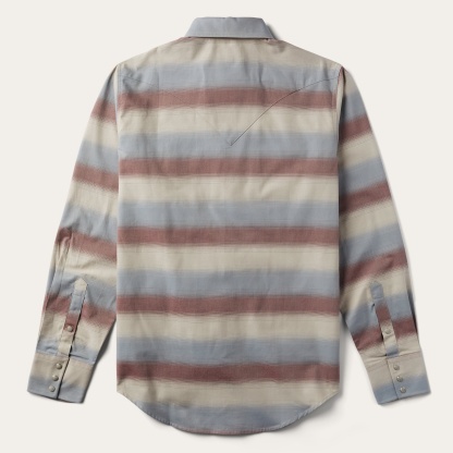 The Mojave Dusk | Ombre Stripe Heritage Western Shirt