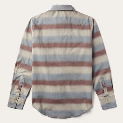 Ombre Stripe Twill Shirt-MesaThread