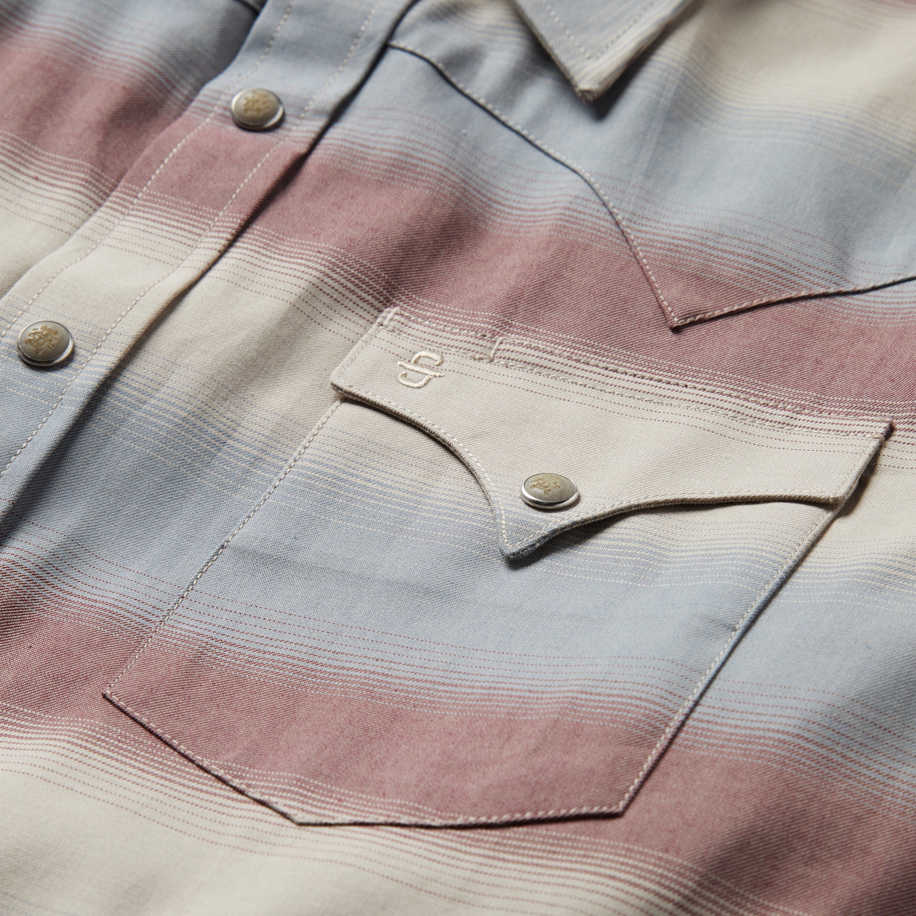 Ombre Stripe Twill Shirt-MesaThread