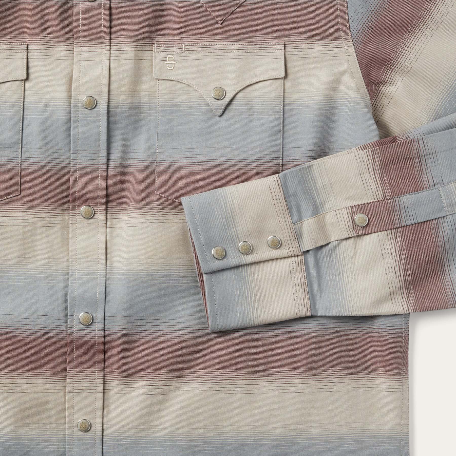 Ombre Stripe Twill Shirt-MesaThread