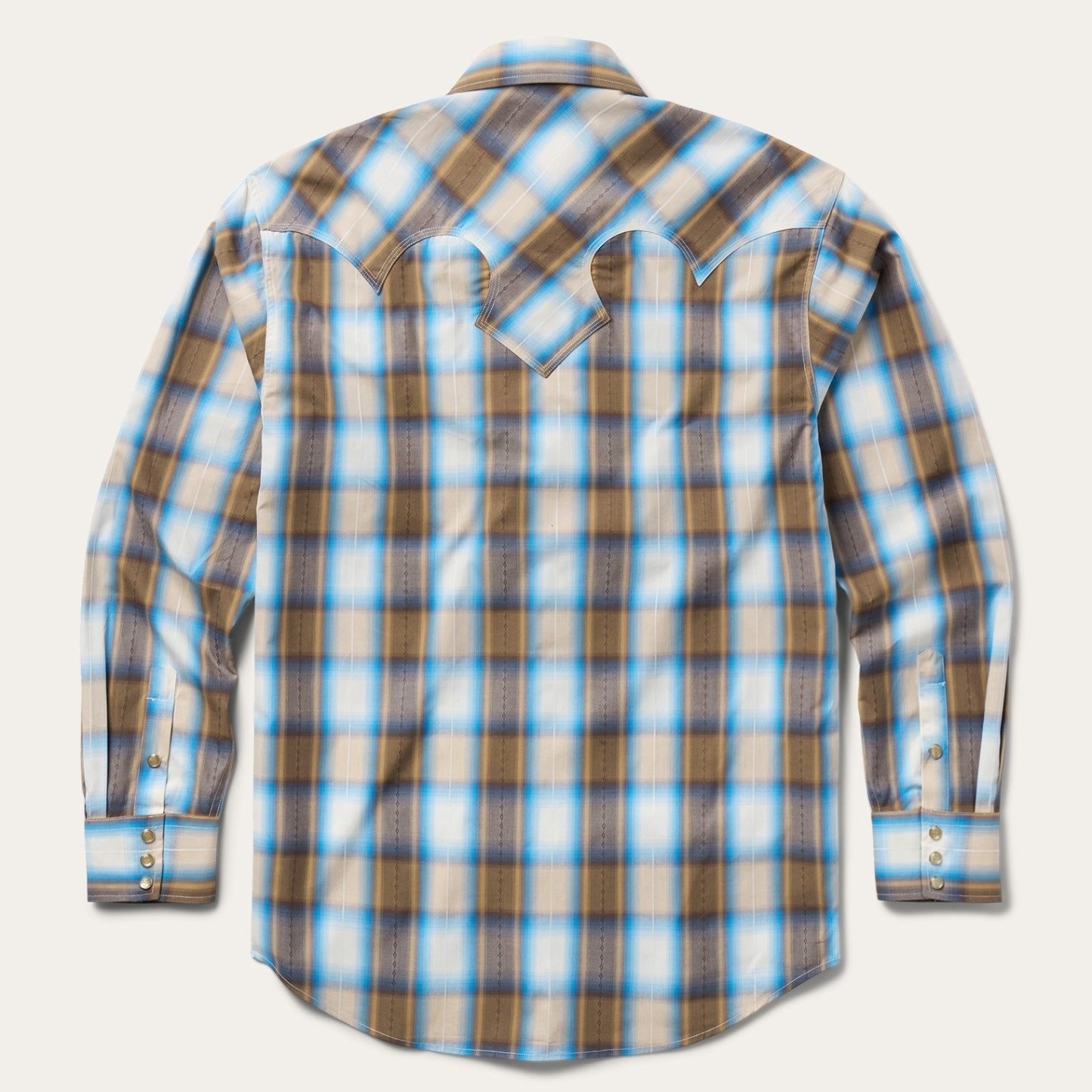 Sandalwood Ombre Plaid Western Shirt