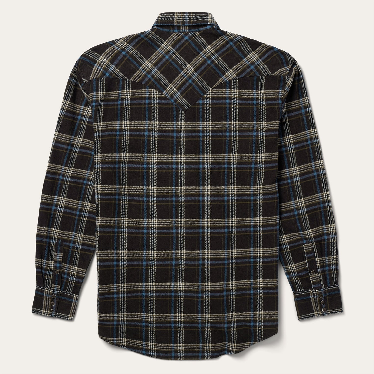 Plaid Western Shirt with Back Yoke 