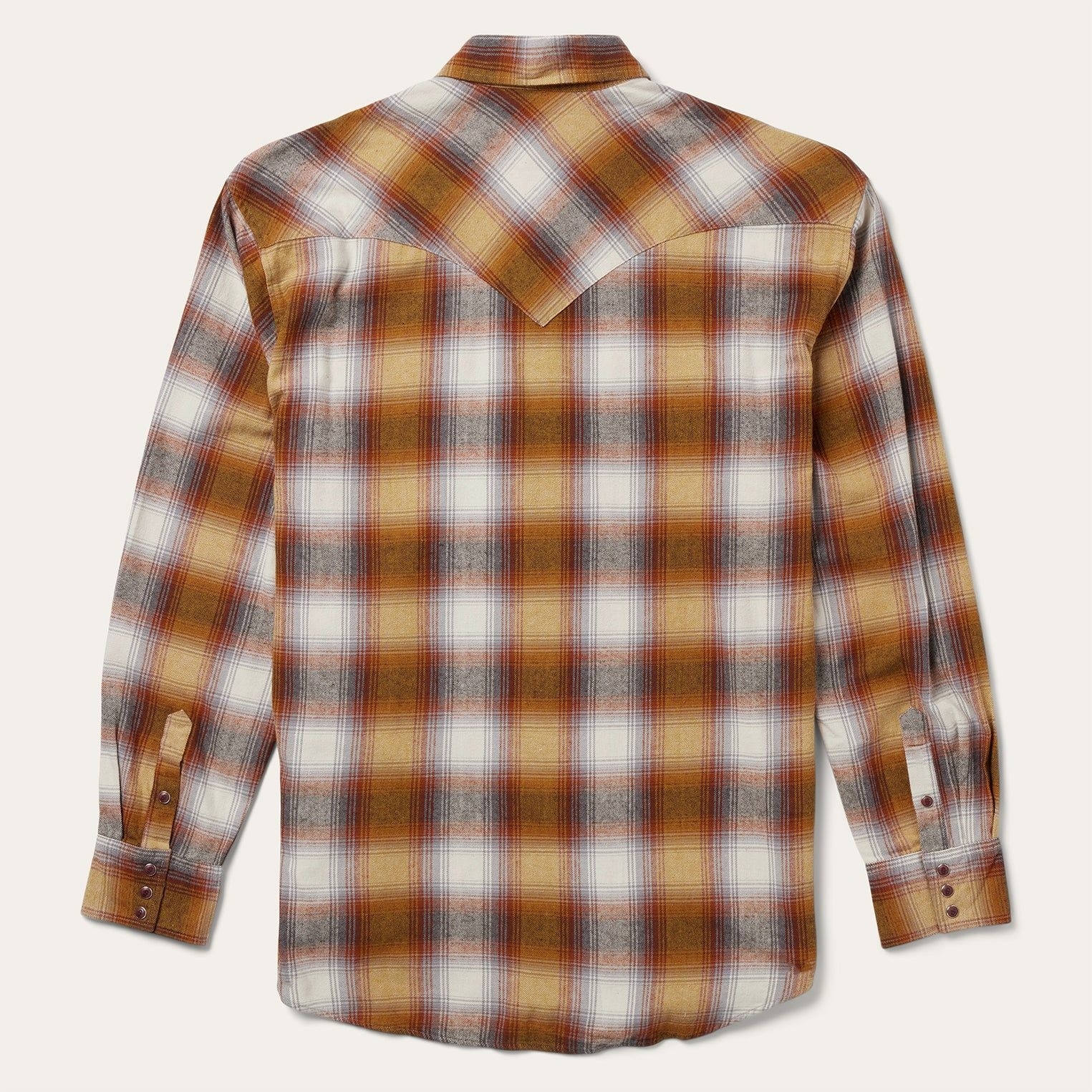 Rust Plaid Western Shirt