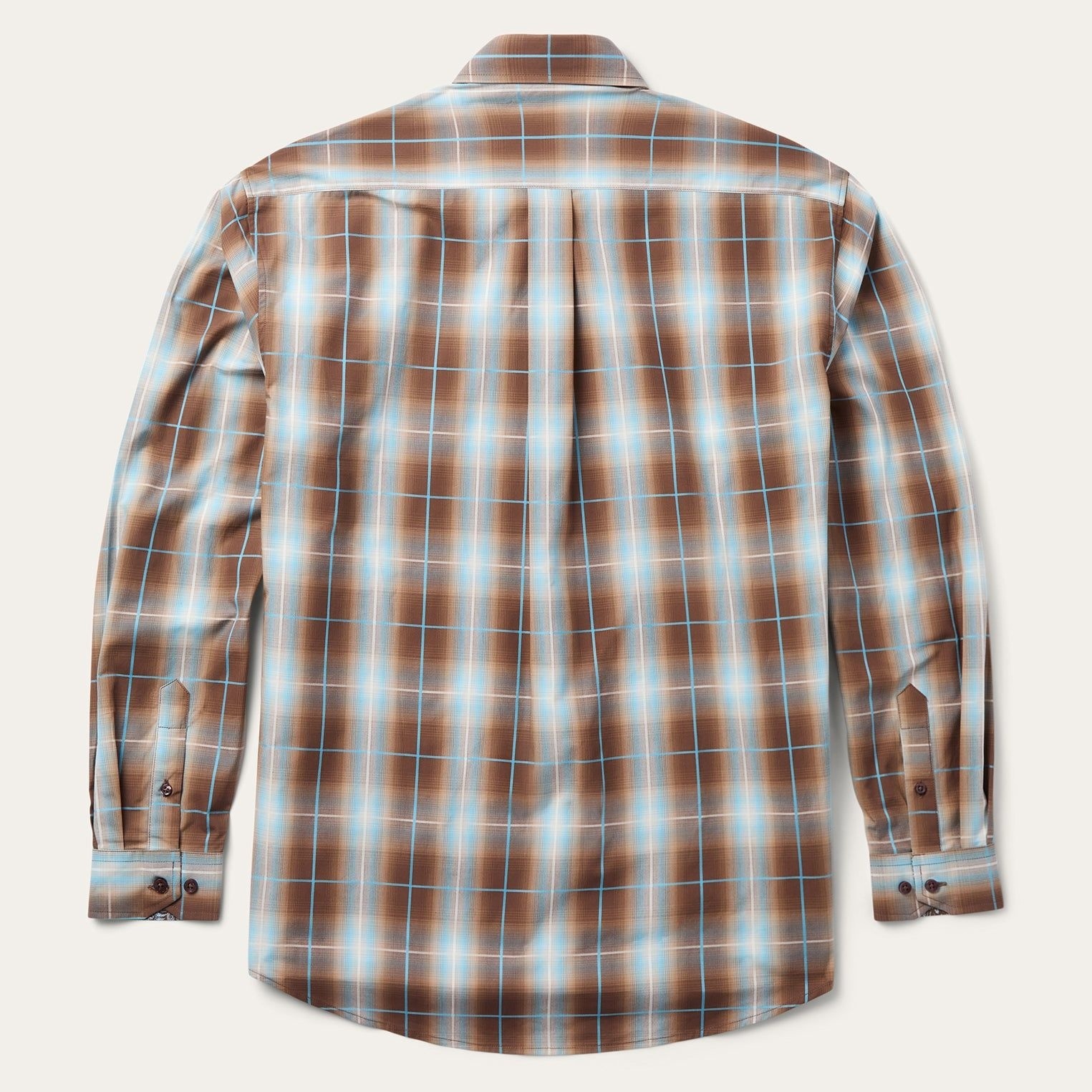 Ombre Plaid Western Shirt