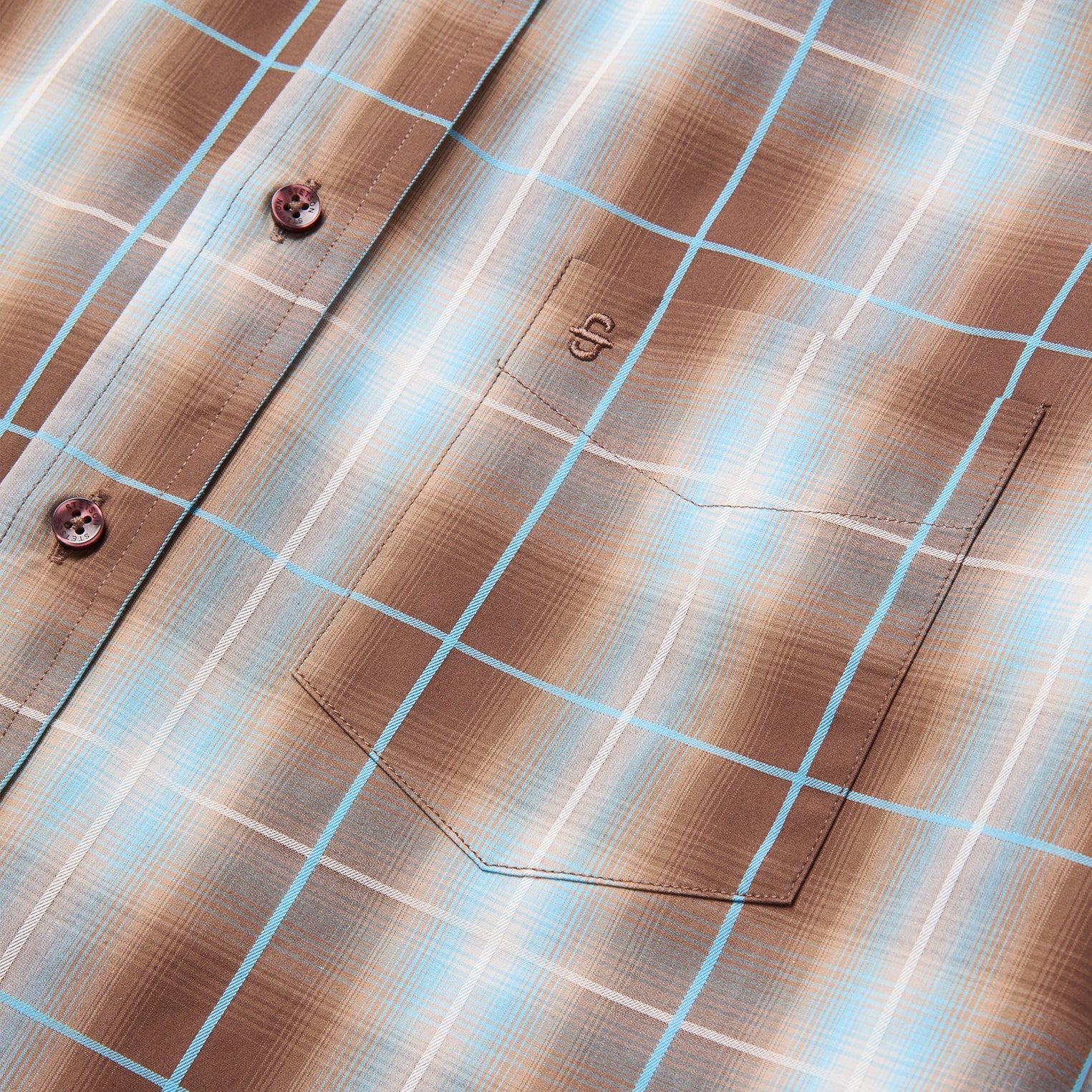 Ombre Plaid Western Shirt-MesaThread