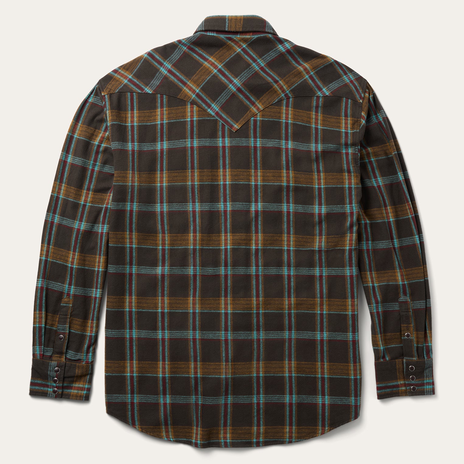 Brushed Twill Plaid Western Shirt-MesaThread