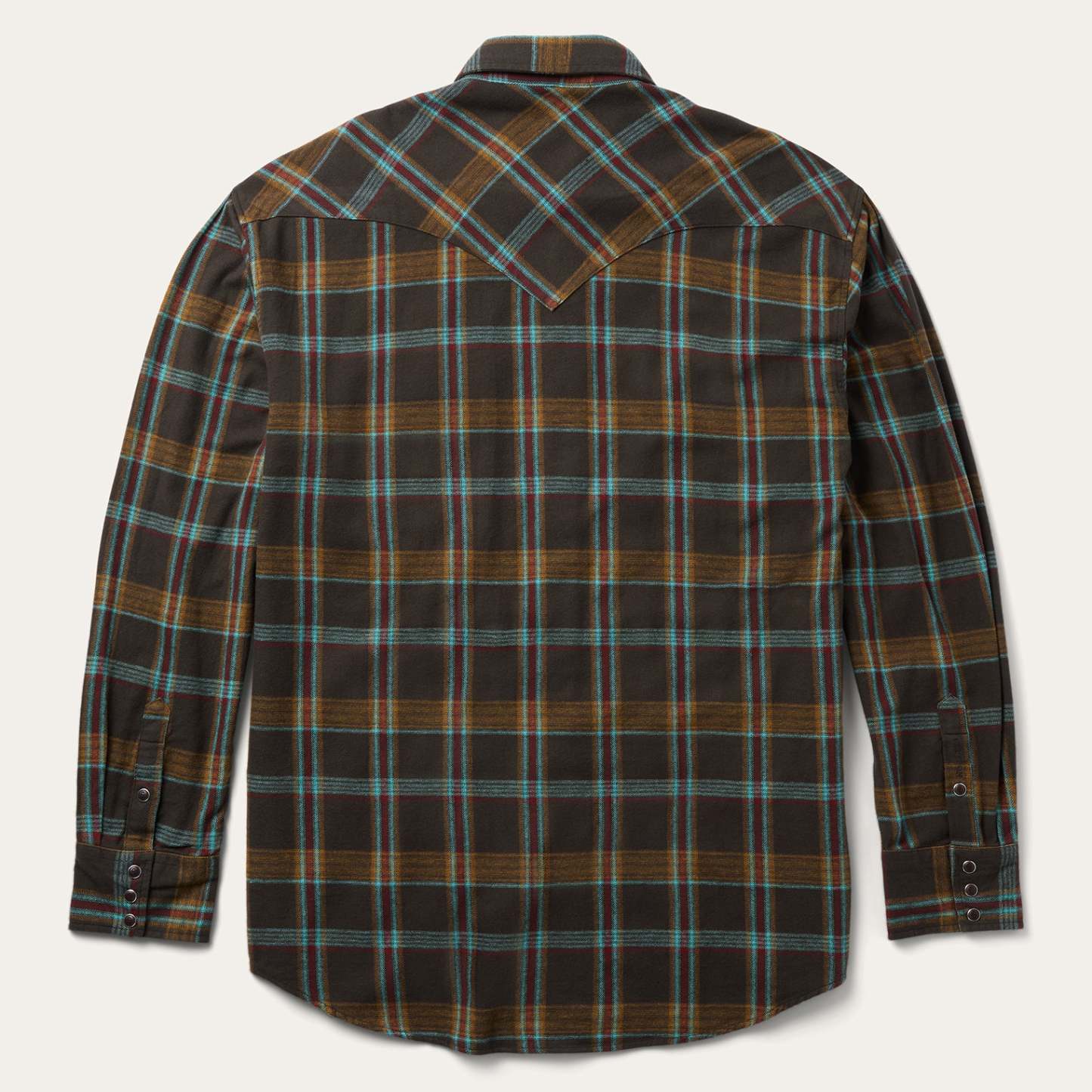 Brushed Twill Plaid Western Shirt-MesaThread