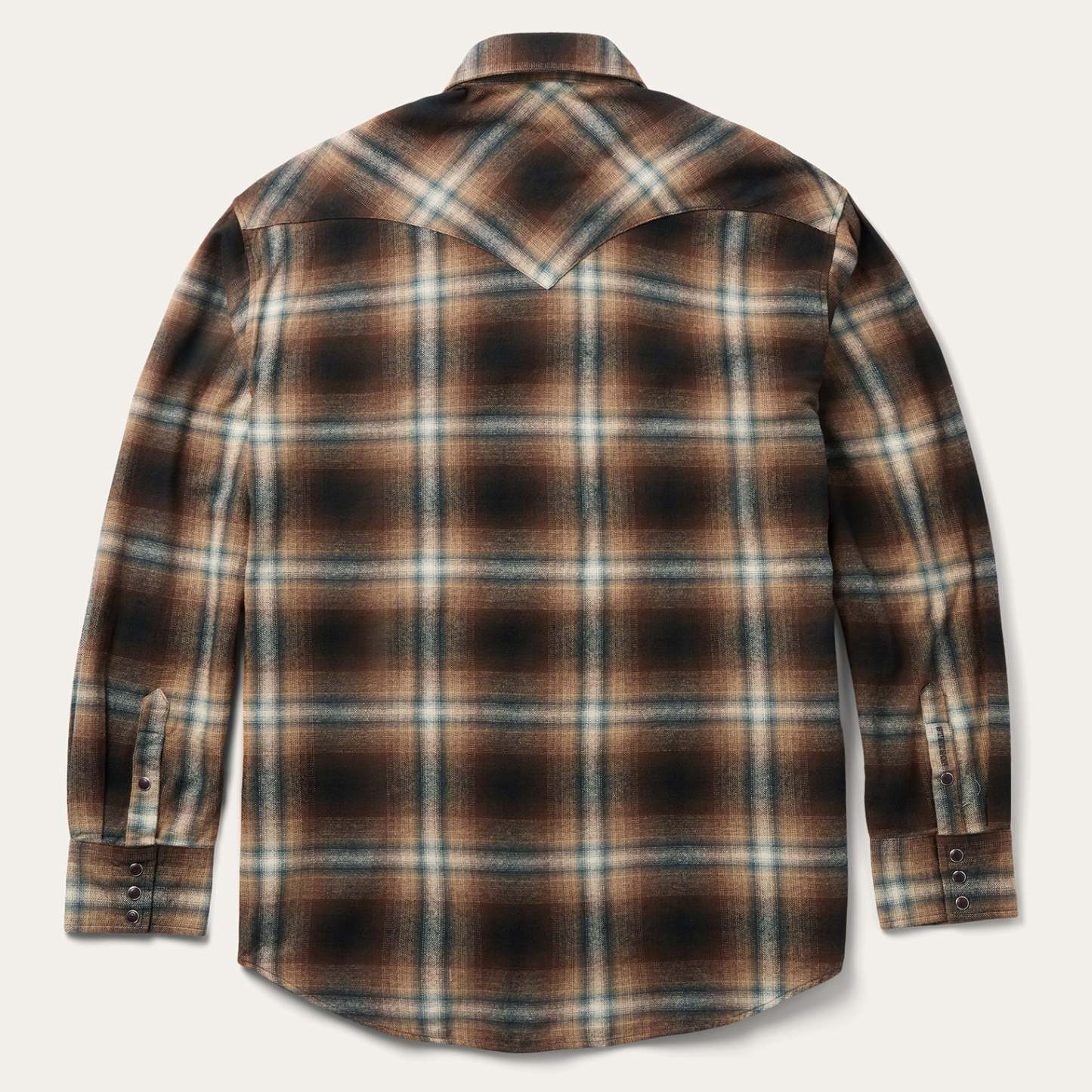 Ombre Plaid Western Shirt-MesaThread