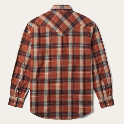 Brushed Twill Plaid Shirt-MesaThread