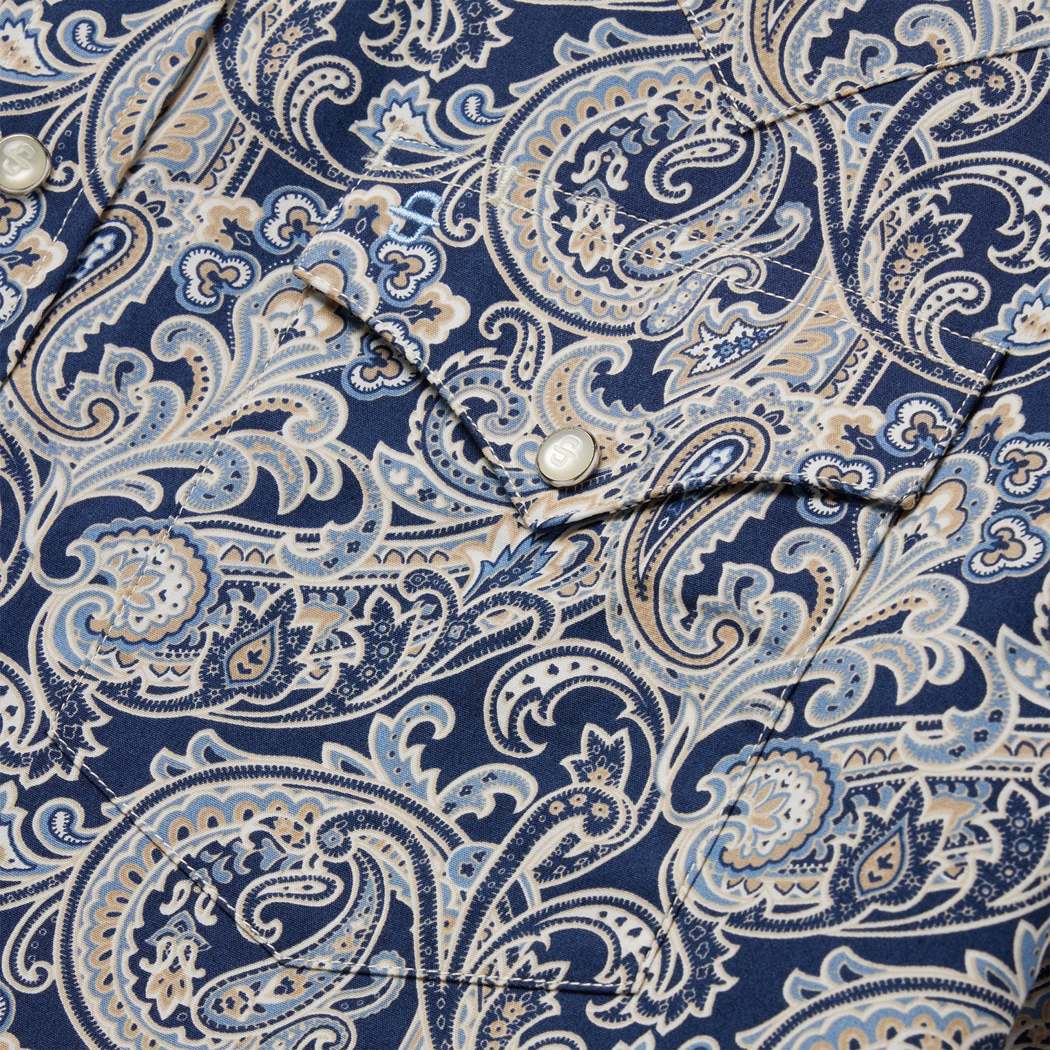Greenspring Paisley Short Sleeve Western Shirt-MesaThread