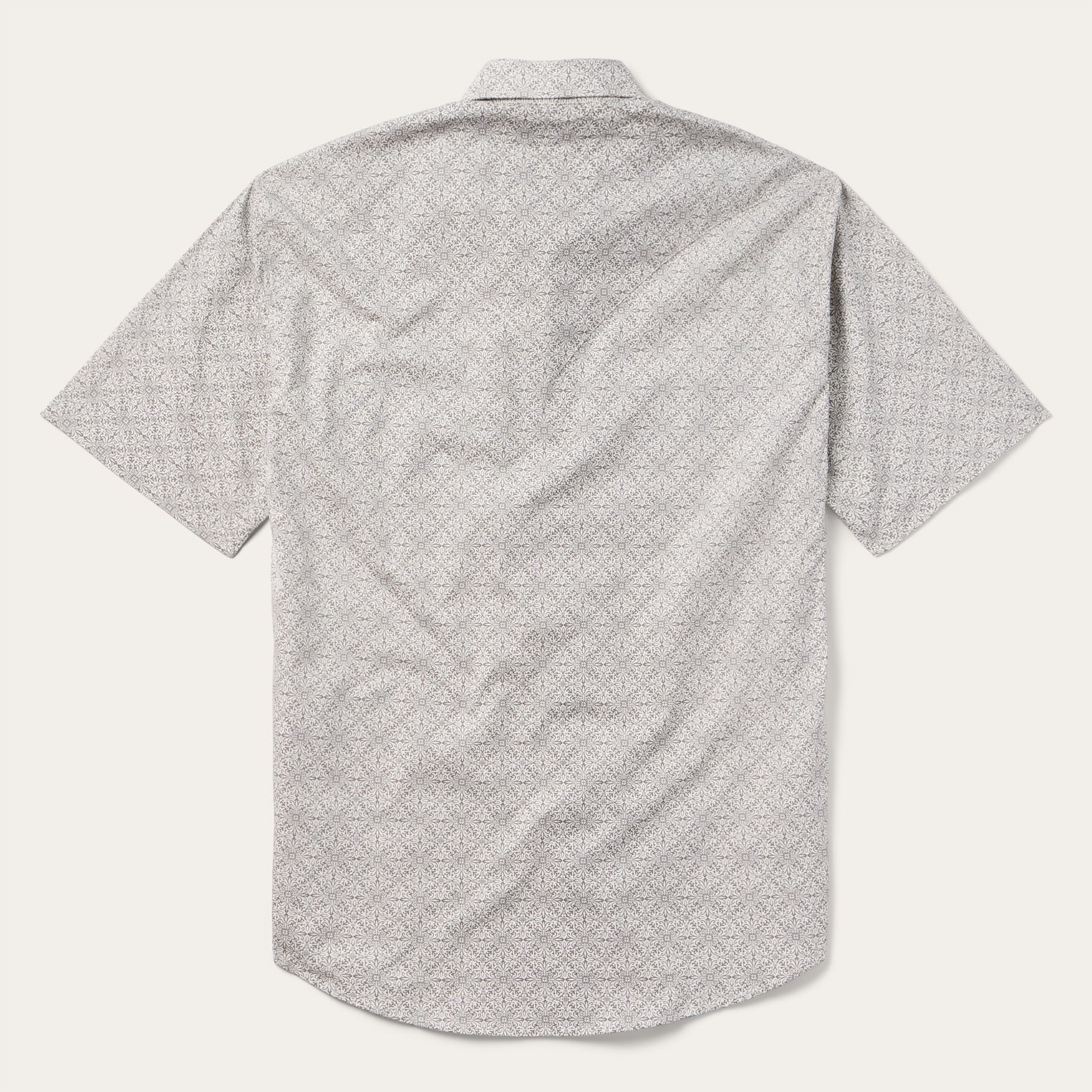 Pewter Filigree Short-Sleeve Western Shirt-MesaThread