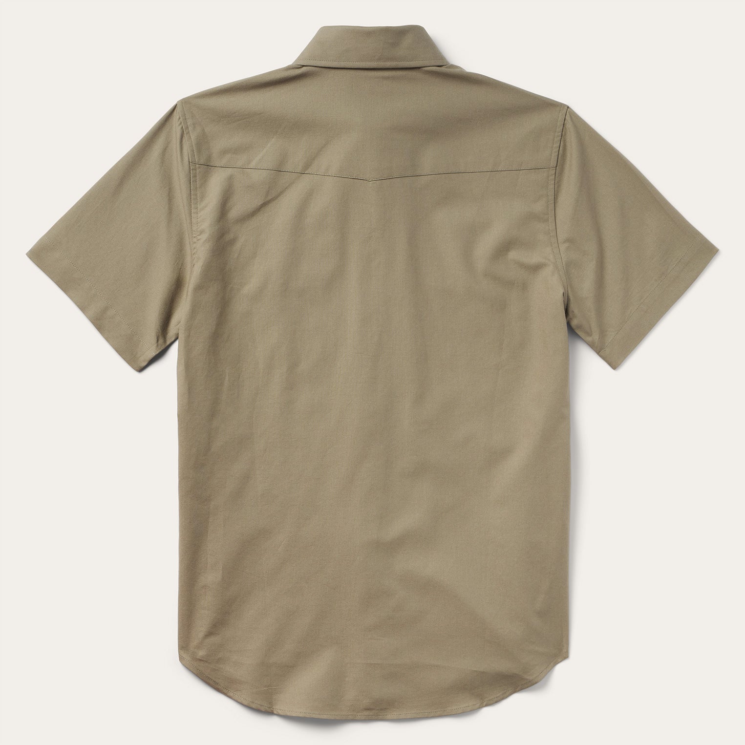Olive Oxford Short Sleeve Western Shirt-MesaThread