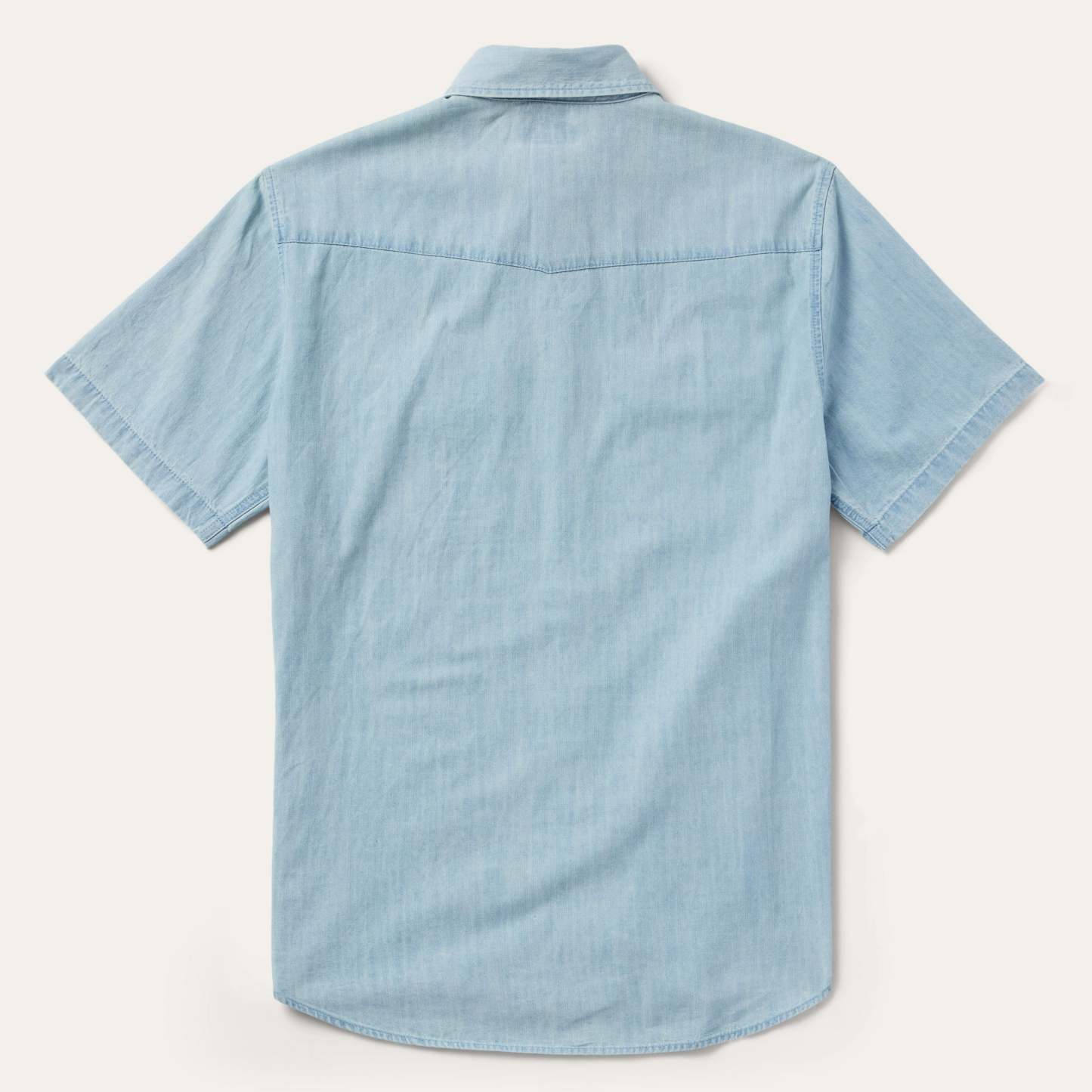 Chambray Oxford Short Sleeve Western Shirt-MesaThread