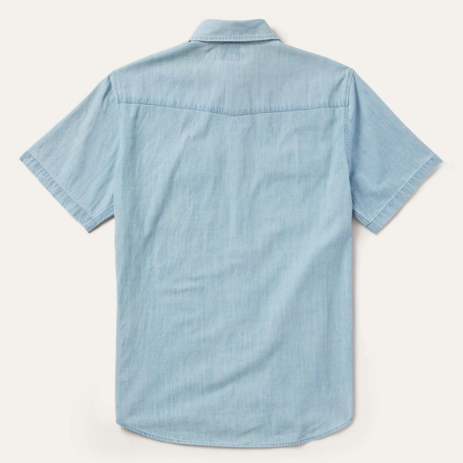 Chambray Oxford Short Sleeve Western Shirt-MesaThread