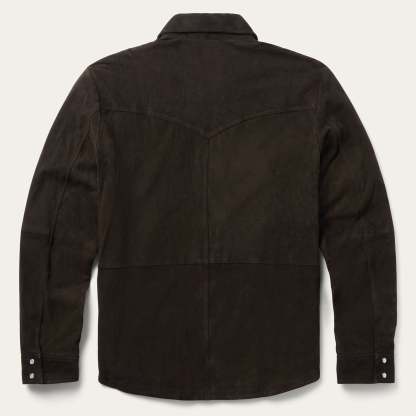 Suede Shirt Jacket-MesaThread