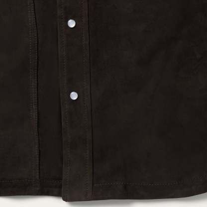 Suede Shirt Jacket-MesaThread