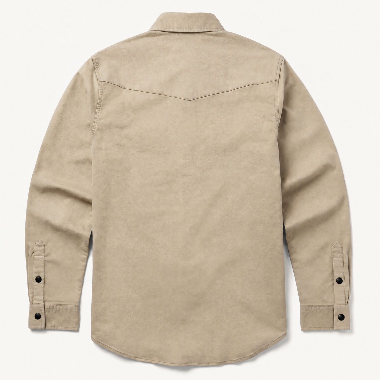 The Sandstorm Frontier | Essential Khaki Twill Western Shirt