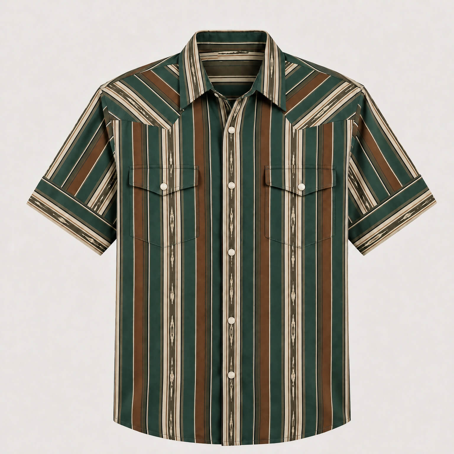 The Wyatt | Serape Stripe Short Sleeve Western Shirt