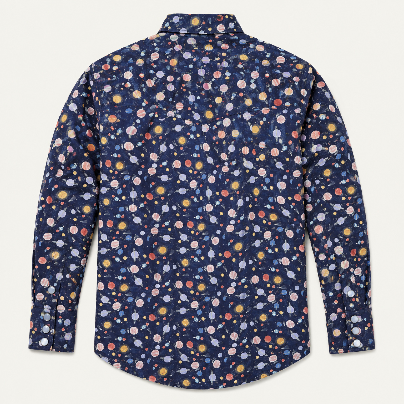 The Infinite Frontier | Long Sleeve Galactic Western Shirt