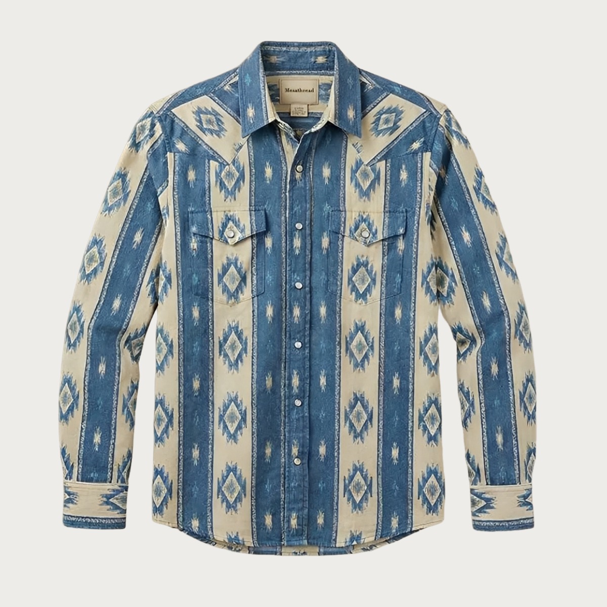 The Skybound Nomad — Bleached Indigo & Sandstone