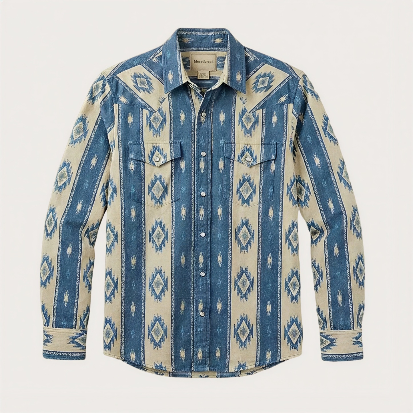 The Skybound Nomad — Bleached Indigo & Sandstone