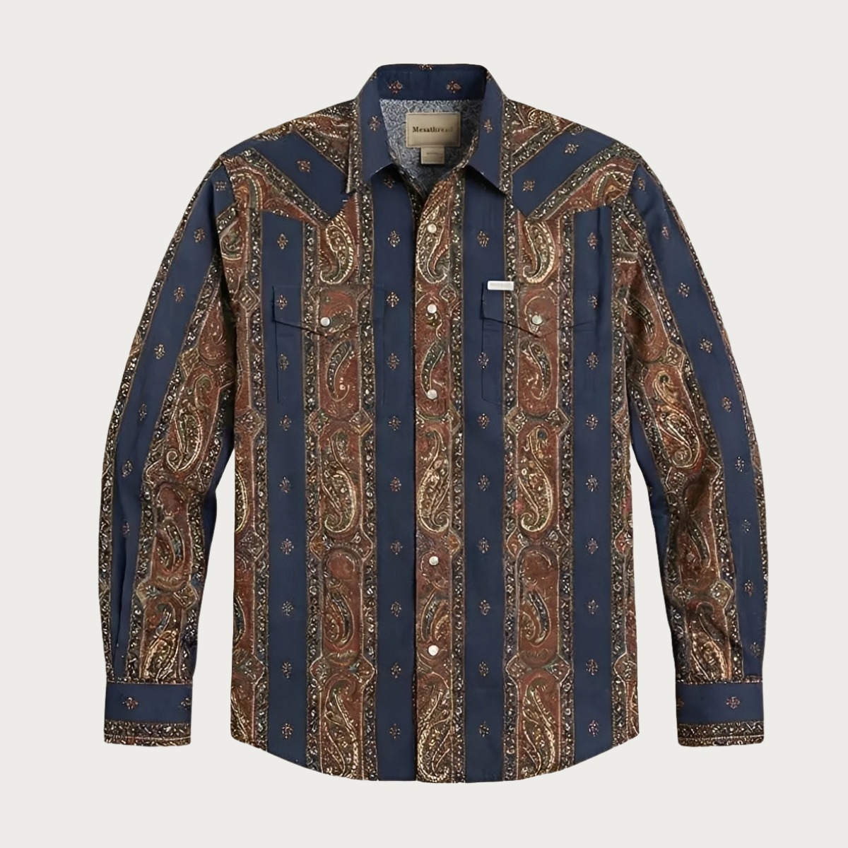 The Royal Outlaw — Midnight Indigo & Rust Paisley