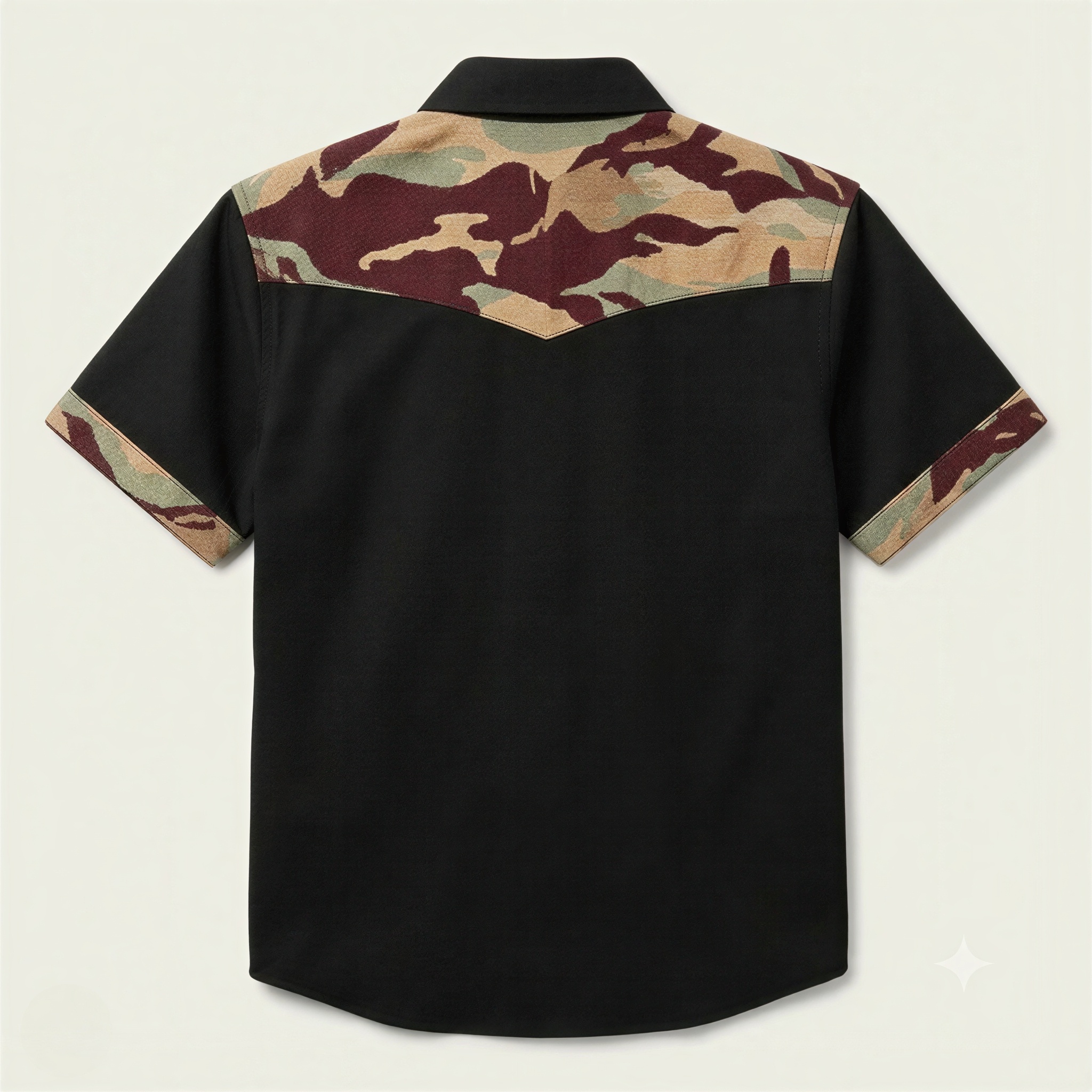 The Outpost Camo | Mesathread Pro Contrast Panel Short-Sleeve Western Shirt