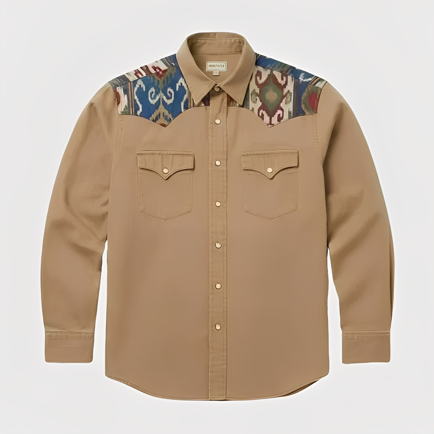 Ikat print - Tan Beige - Four prints