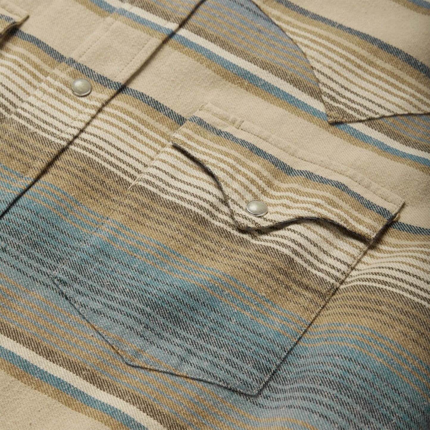 The Badlands Nomad - Heritage Striped Western Short-Sleeved Shirt