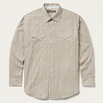 Medallion Print Western Shirt