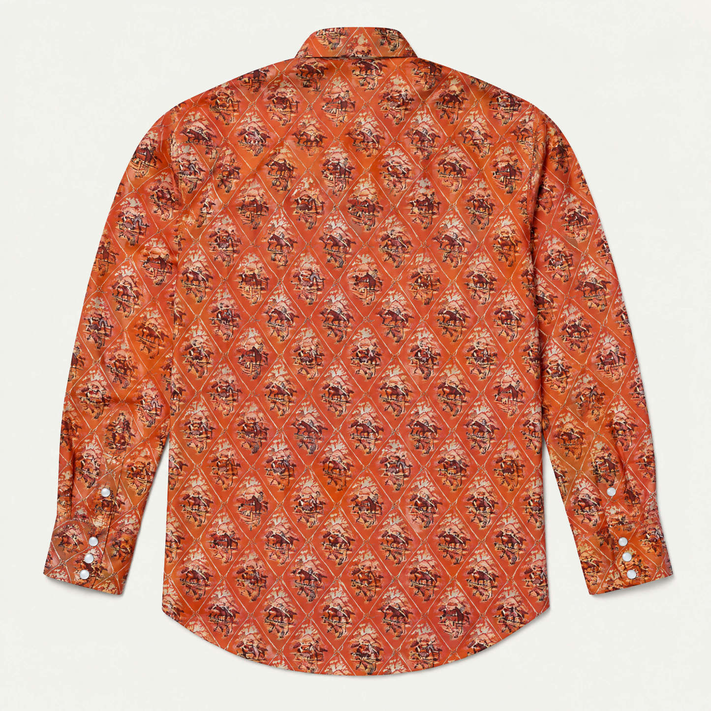 The Crimson Corral | Rust Lattice Rodeo Shirt