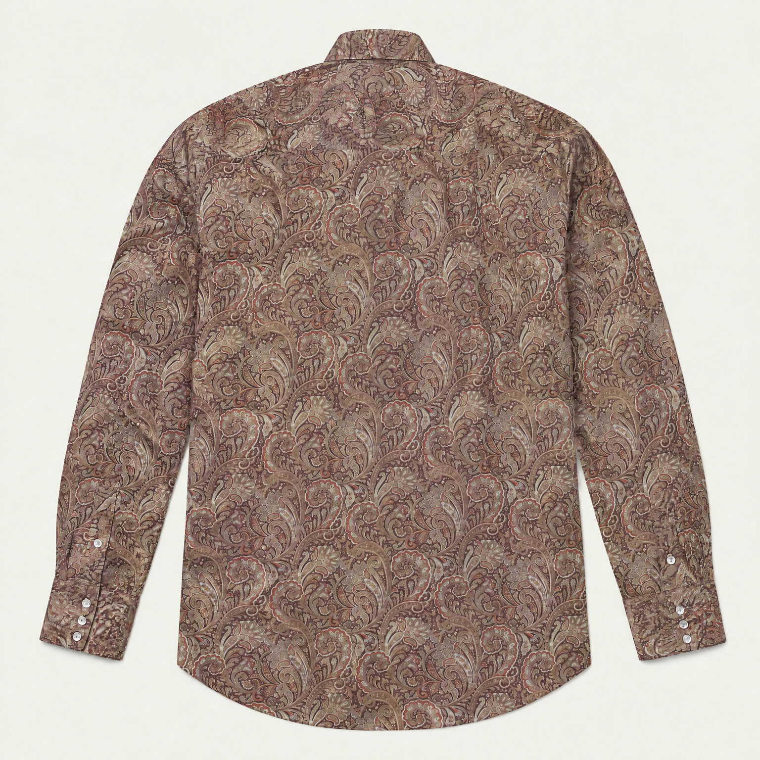 The Crimson Crown | Regal Paisley Western Long Sleeve