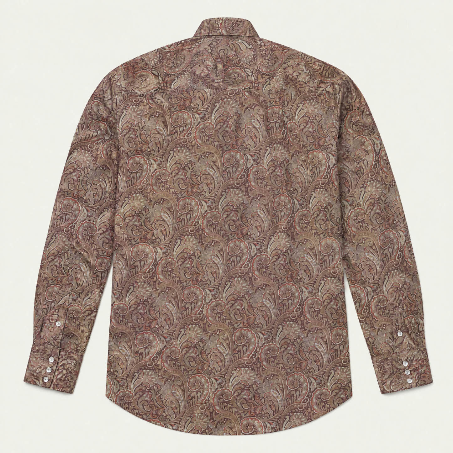 The Crimson Crown | Regal Paisley Western Long Sleeve