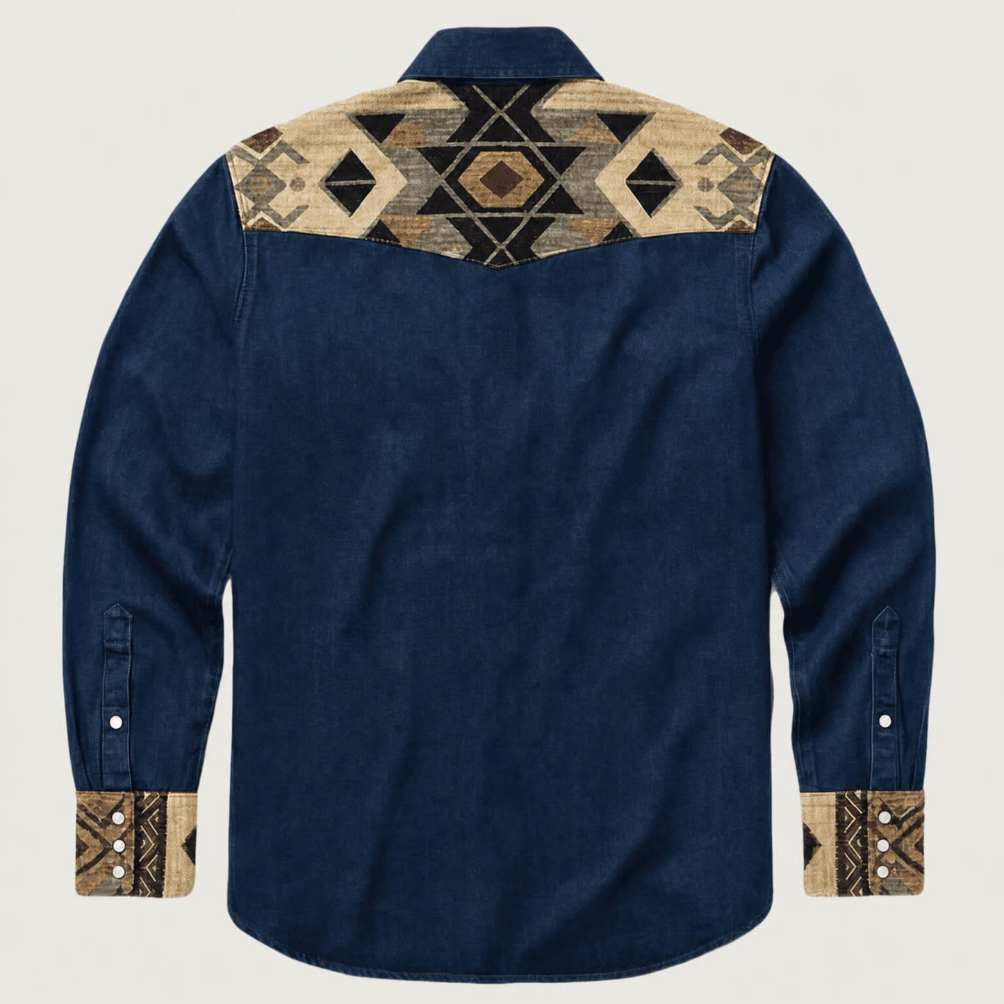 The Canyon Peak – Southwestern Patterned Yoke Western Shirt - Four colors