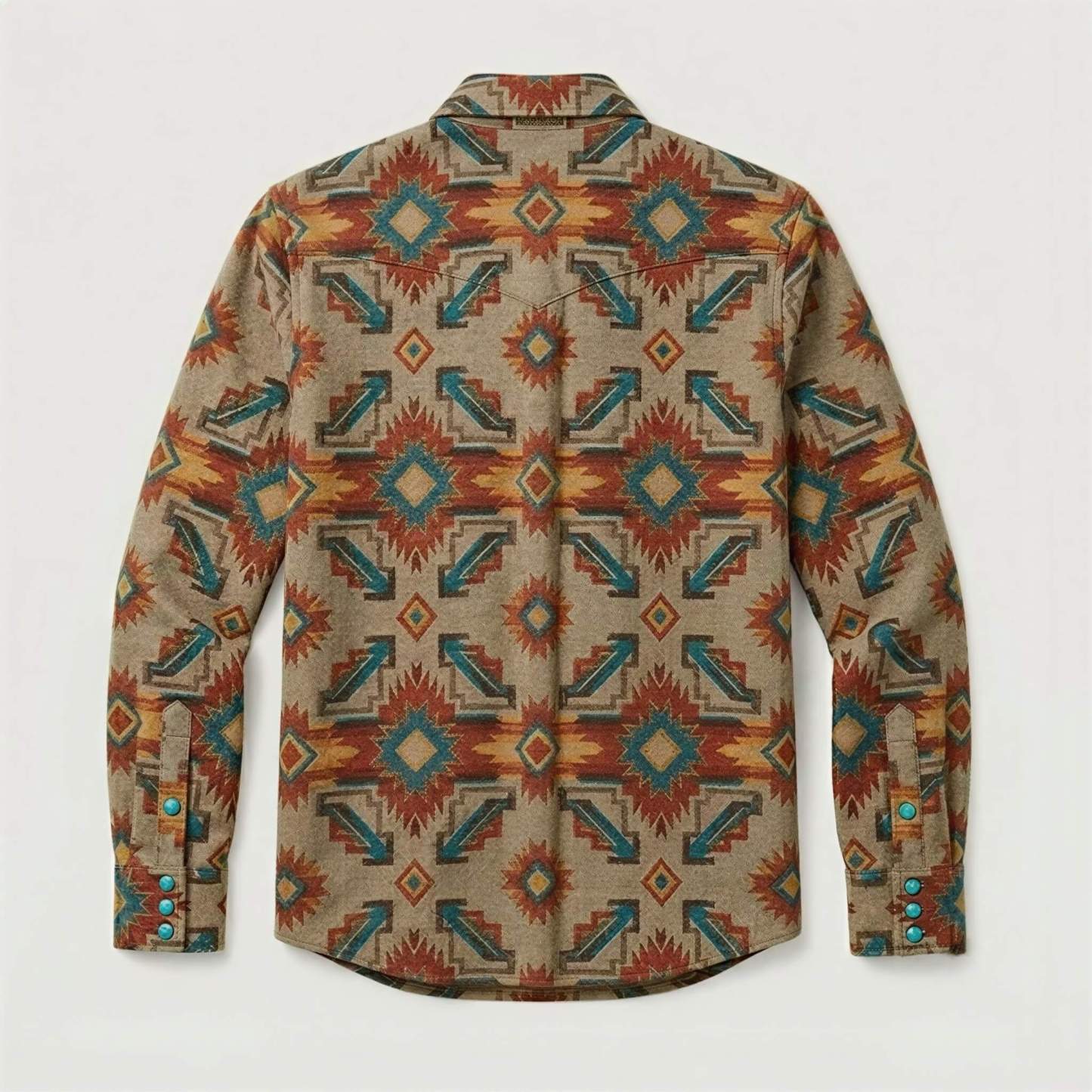 the-earthweave-tribe-mesathread-mens-southwestern-aztec-blanket-western-shirt-back-view