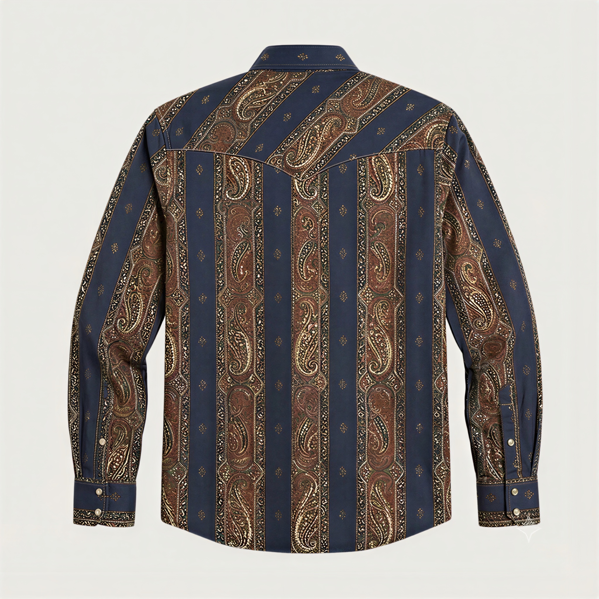 The Royal Outlaw — Midnight Indigo & Rust Paisley