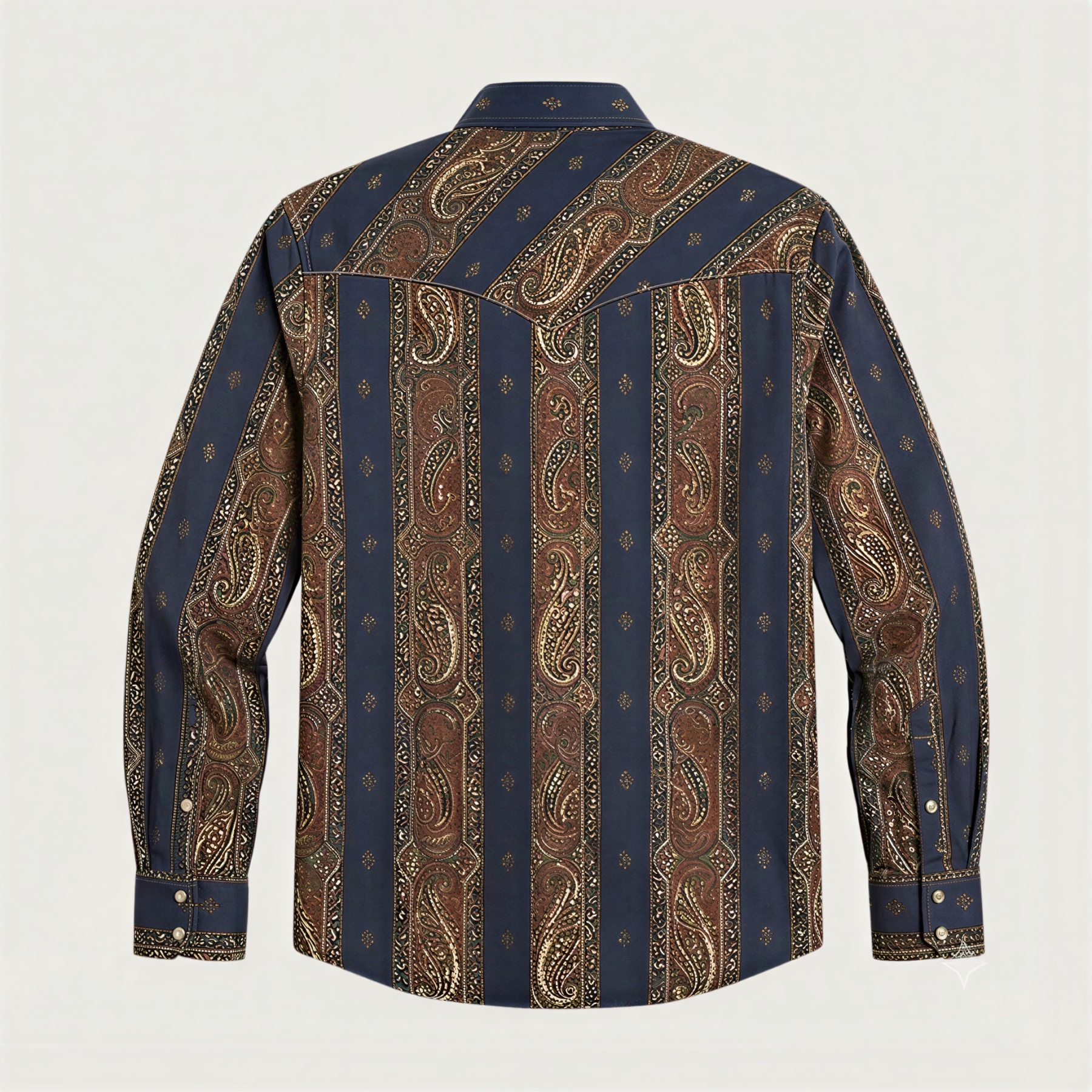 The Royal Outlaw — Midnight Indigo & Rust Paisley