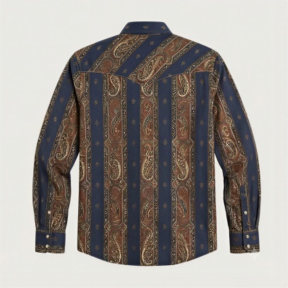 The Royal Outlaw — Midnight Indigo & Rust Paisley