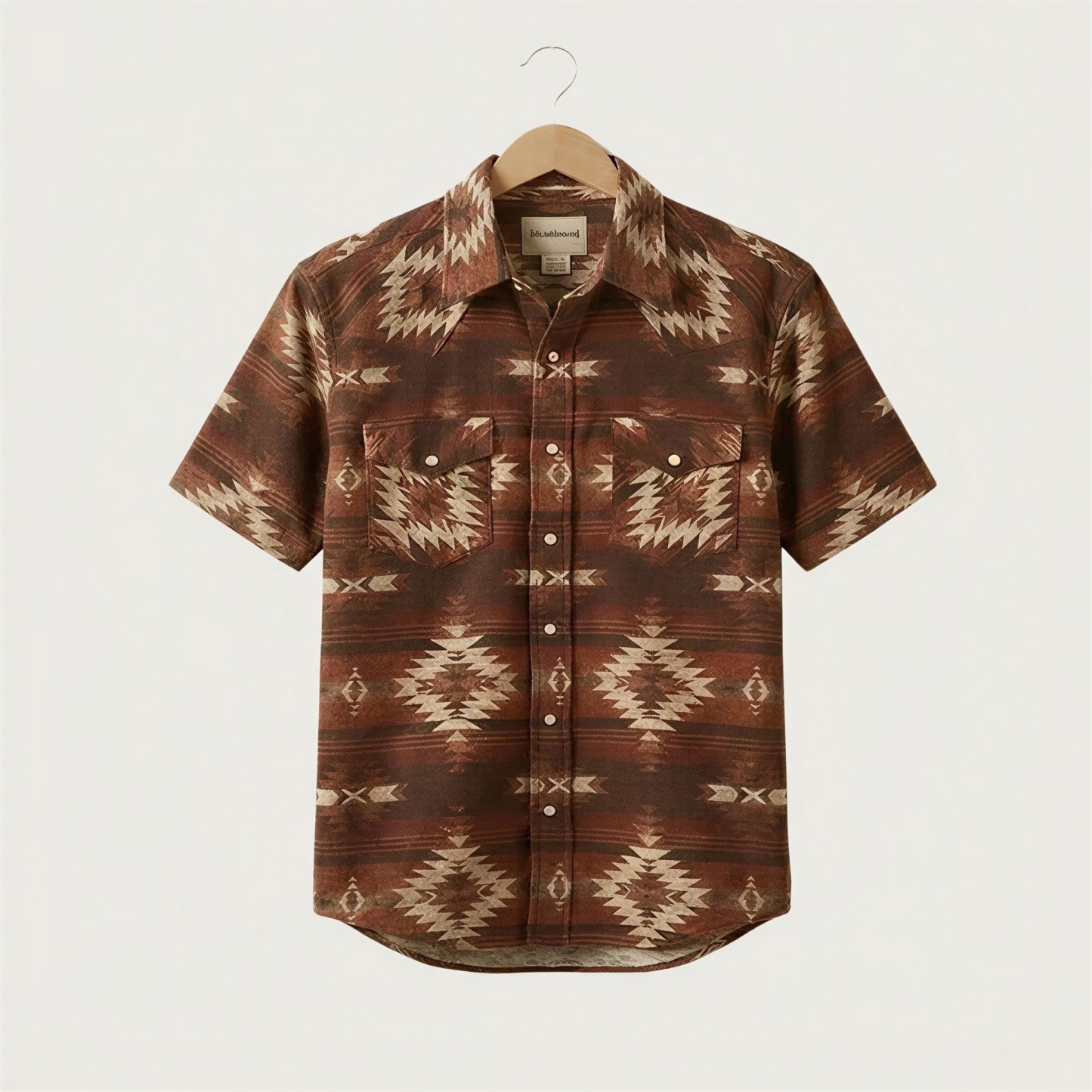 The Wyatt Pearl Snap | Heritage Serape Stripe Short Sleeve Western Shirt - 5
