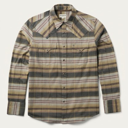 Serape Plaid Western Shirt-MesaThread