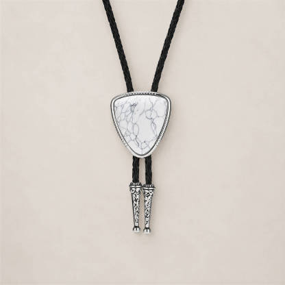 mesathread-triangular-white-turquoise-western-bolo-tie-black-braided-cord-front-view