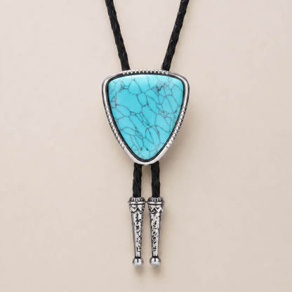 mesathread-triangular-turquoise-western-bolo-tie-black-braided-cord-front-view