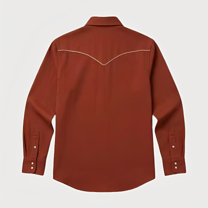 Ikat print - Rust Red - Four prints