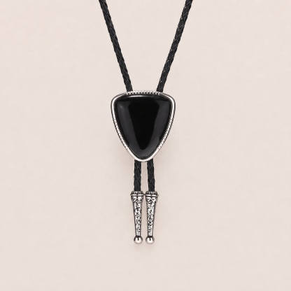 mesathread-triangular-black-onyx-western-bolo-tie-ornament-slide-front-view