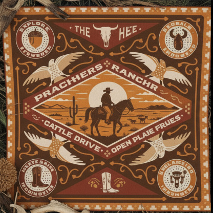 Cattle Drive Cowboy Bandana