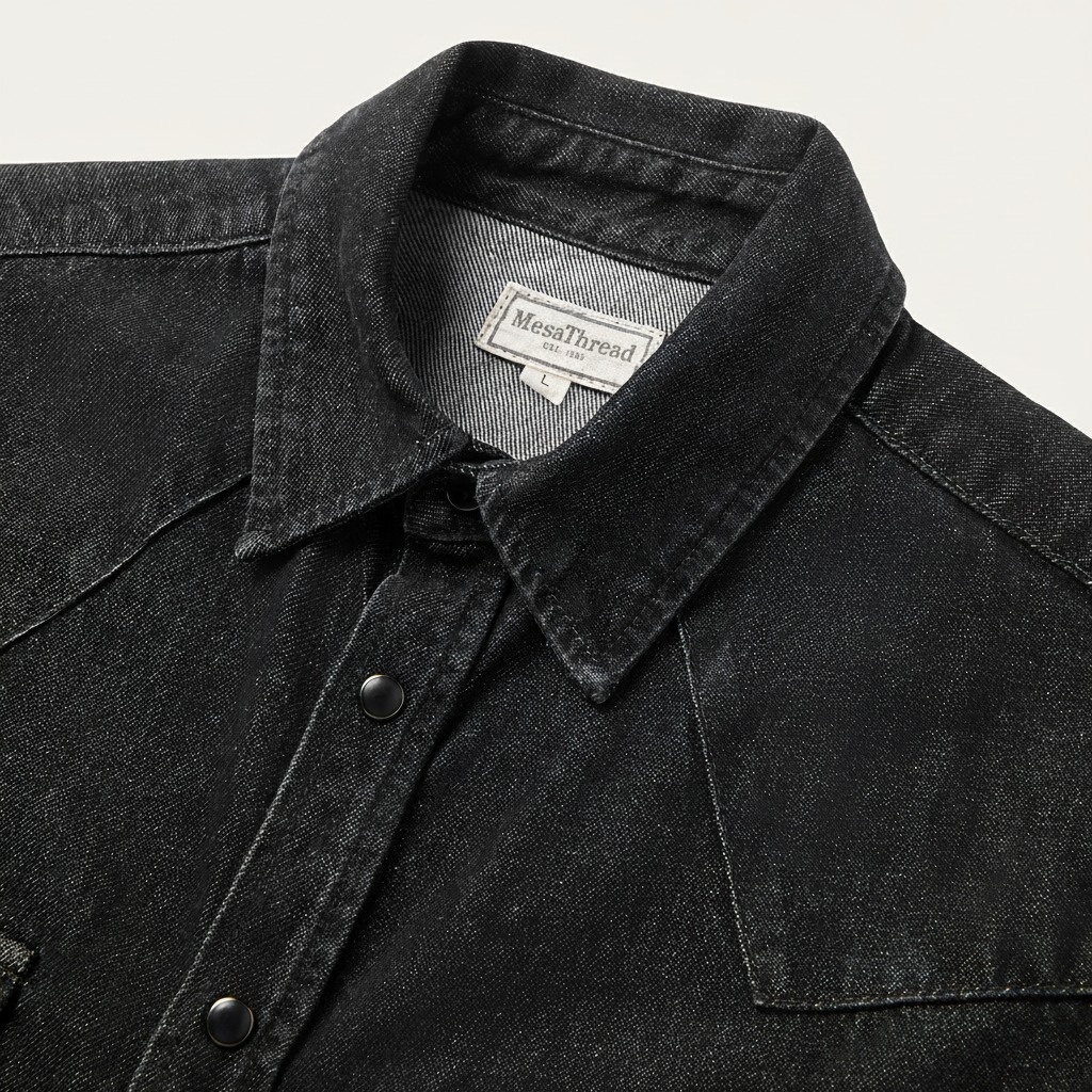 Boot Stitch Denim Shirt-MesaThread