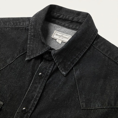 Boot Stitch Denim Shirt-MesaThread
