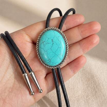 sierracrest-oval-matrix-turquoise-western-bolo-tie-ornament-slide-front-view