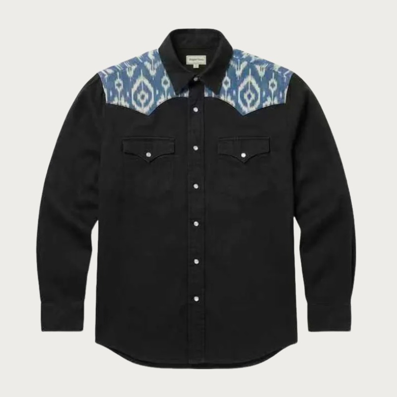 Ikat print - Black - Four prints